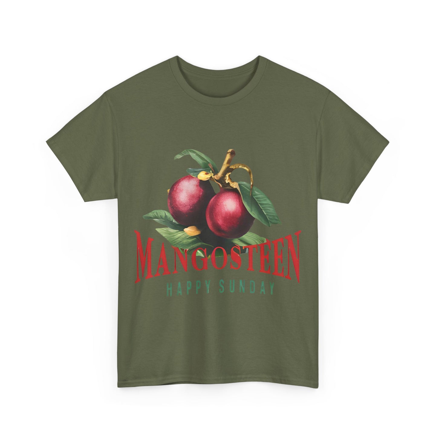 Mangosteen fruit Happy Sunday Unisex Heavy Cotton Tee