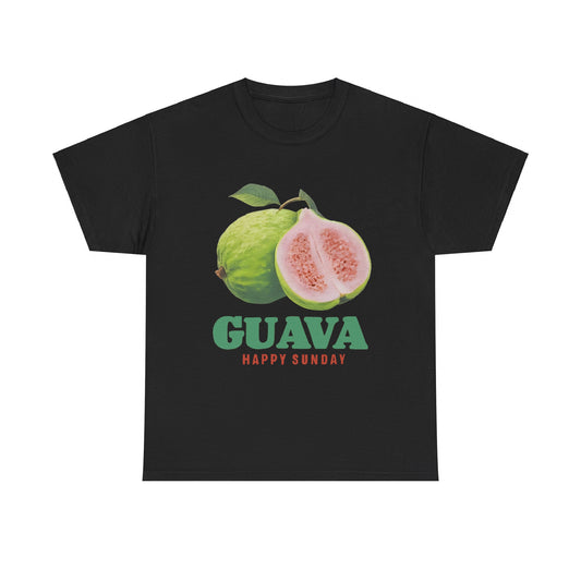 Guava fruit Happy Sunday Unisex Heavy Cotton Tee