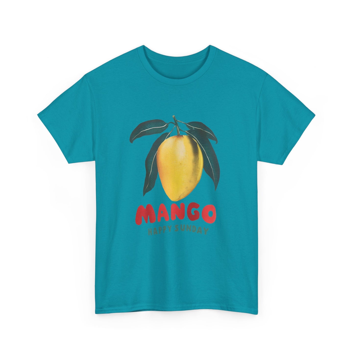 Mango fruit Happy Sunday Unisex Heavy Cotton Tee