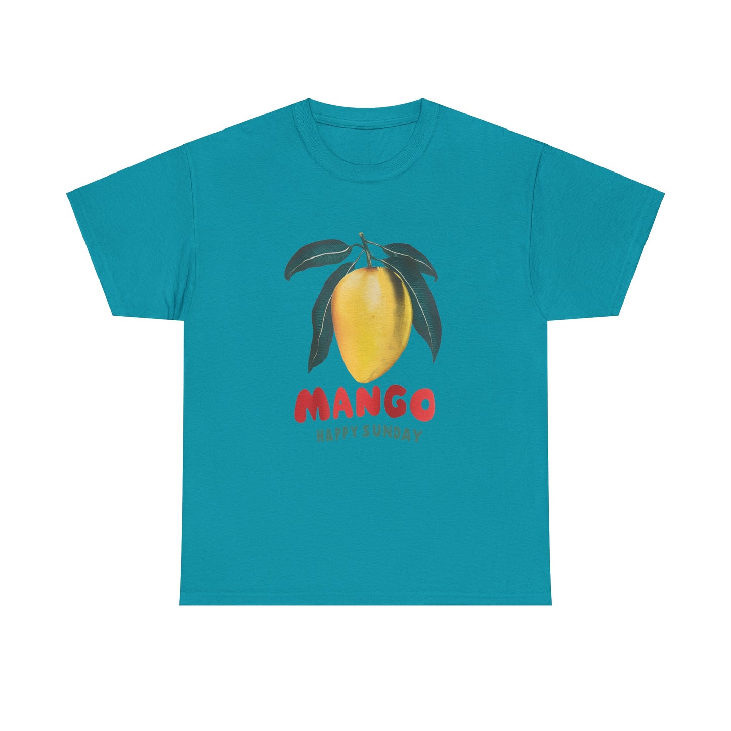 Mango fruit Happy Sunday Unisex Heavy Cotton Tee