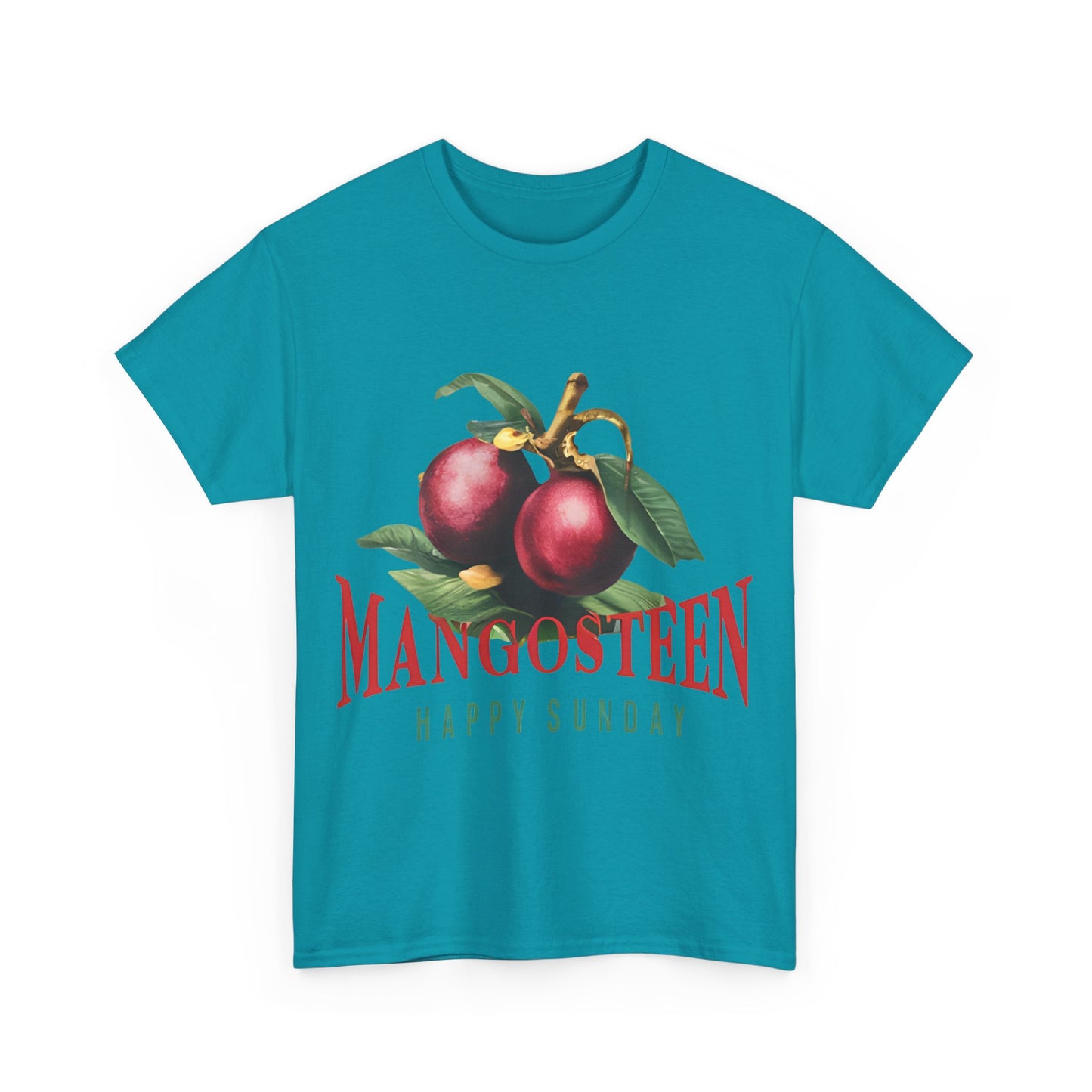 Mangosteen fruit Happy Sunday Unisex Heavy Cotton Tee