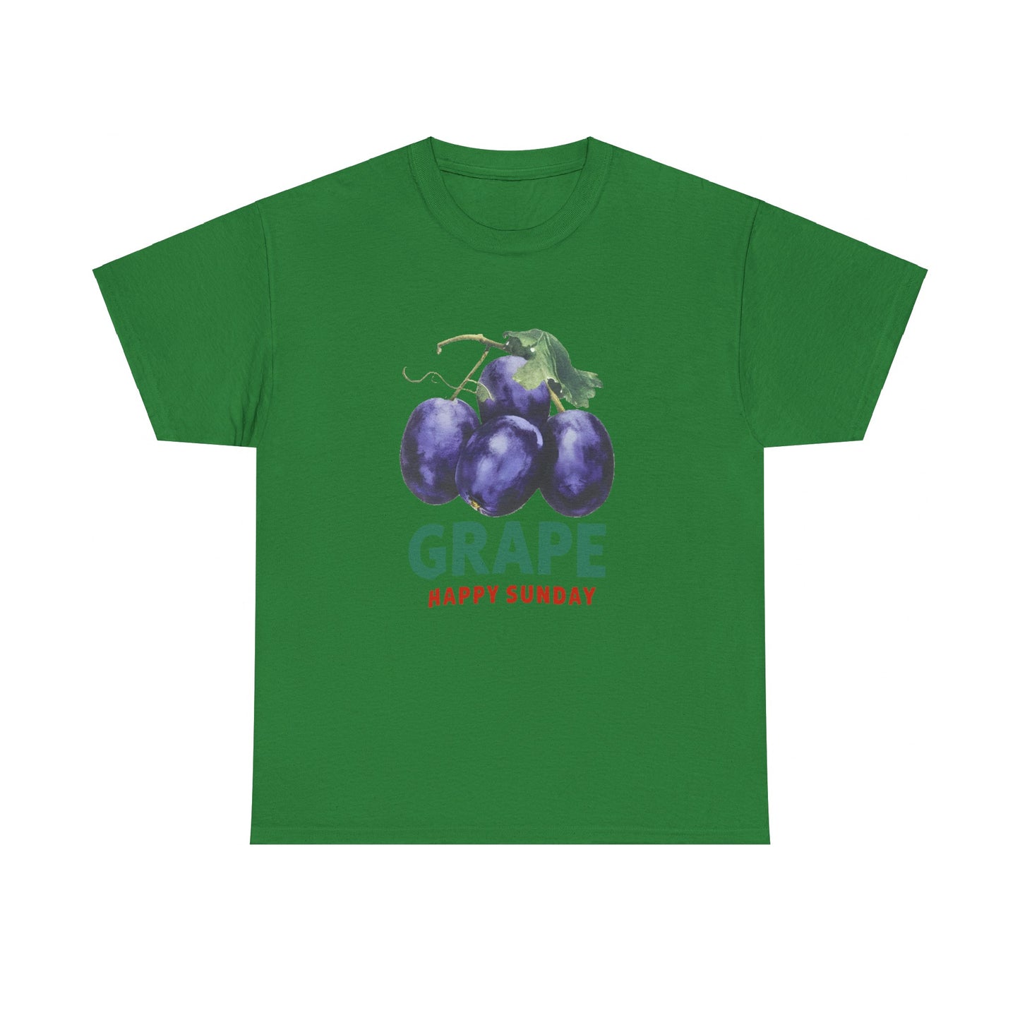 Grape fruit Happy Sunday Unisex Heavy Cotton Tee