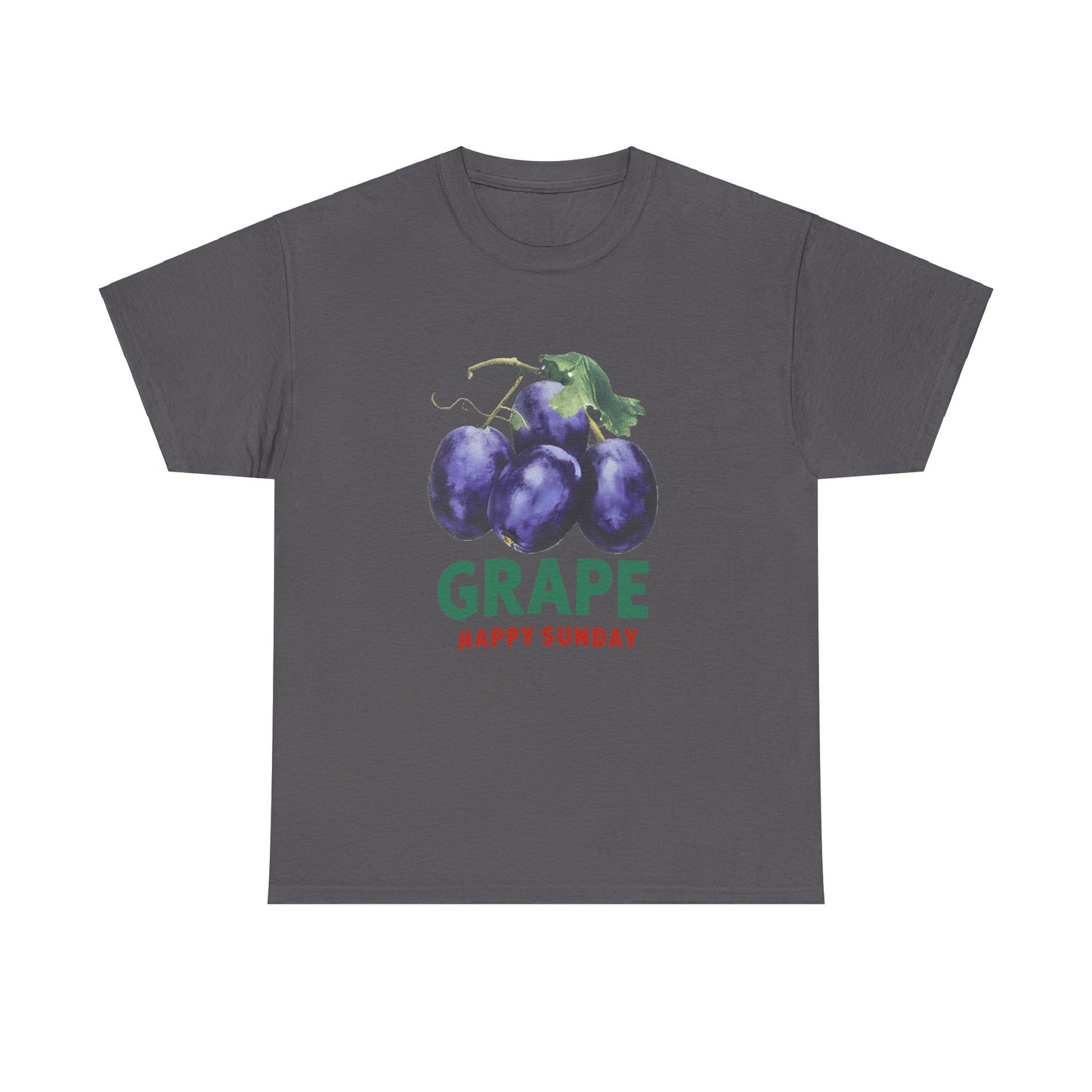 Grape fruit Happy Sunday Unisex Heavy Cotton Tee