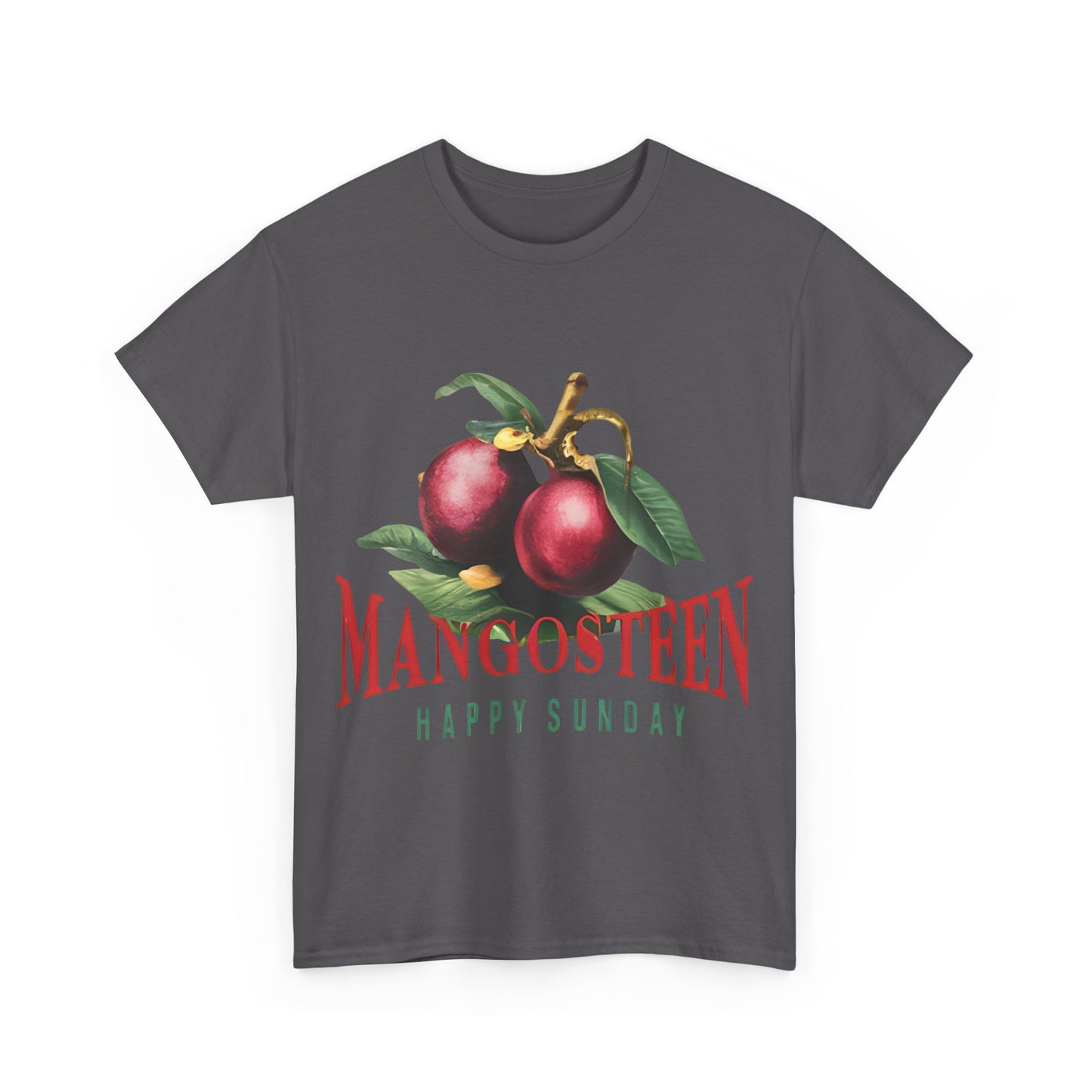 Mangosteen fruit Happy Sunday Unisex Heavy Cotton Tee