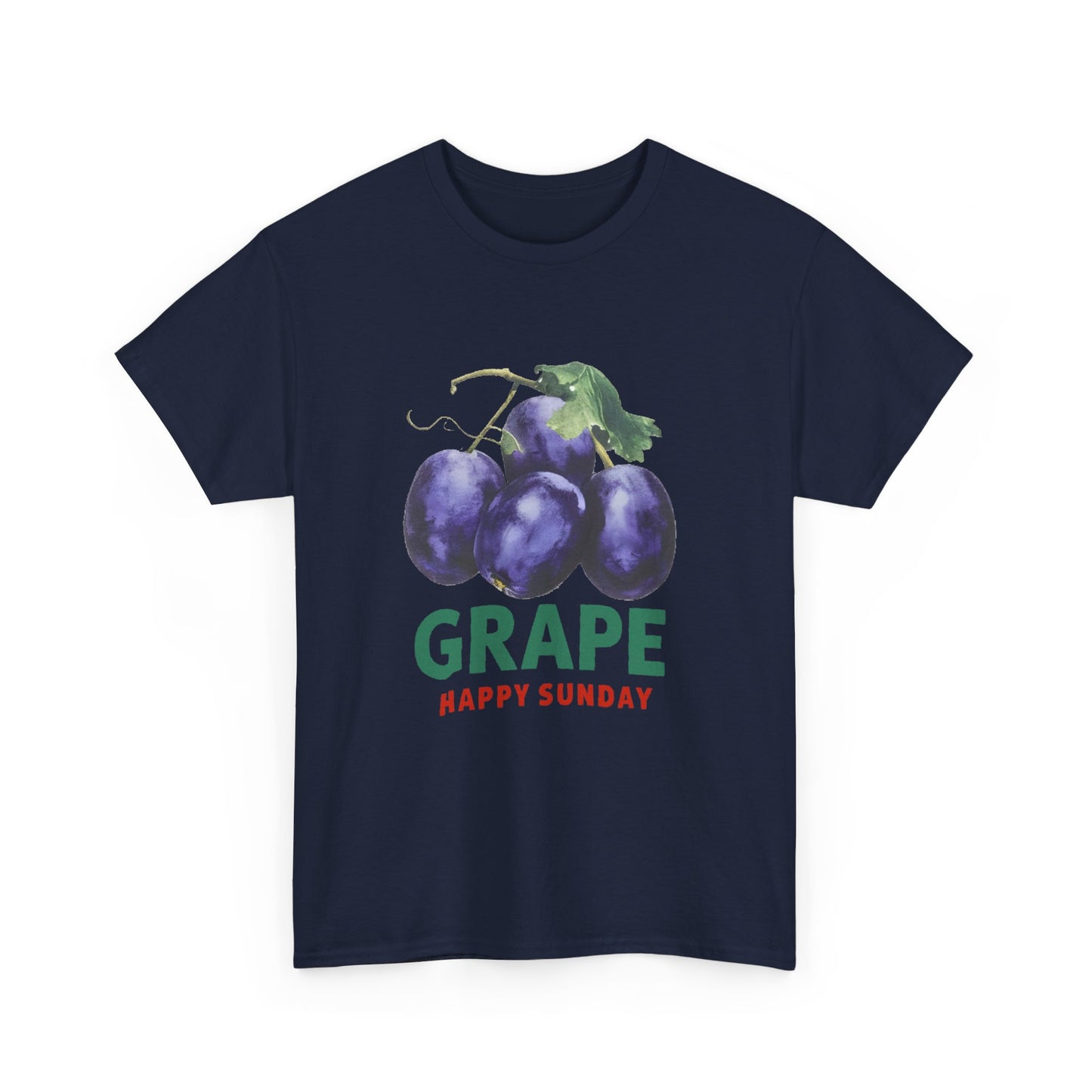 Grape fruit Happy Sunday Unisex Heavy Cotton Tee