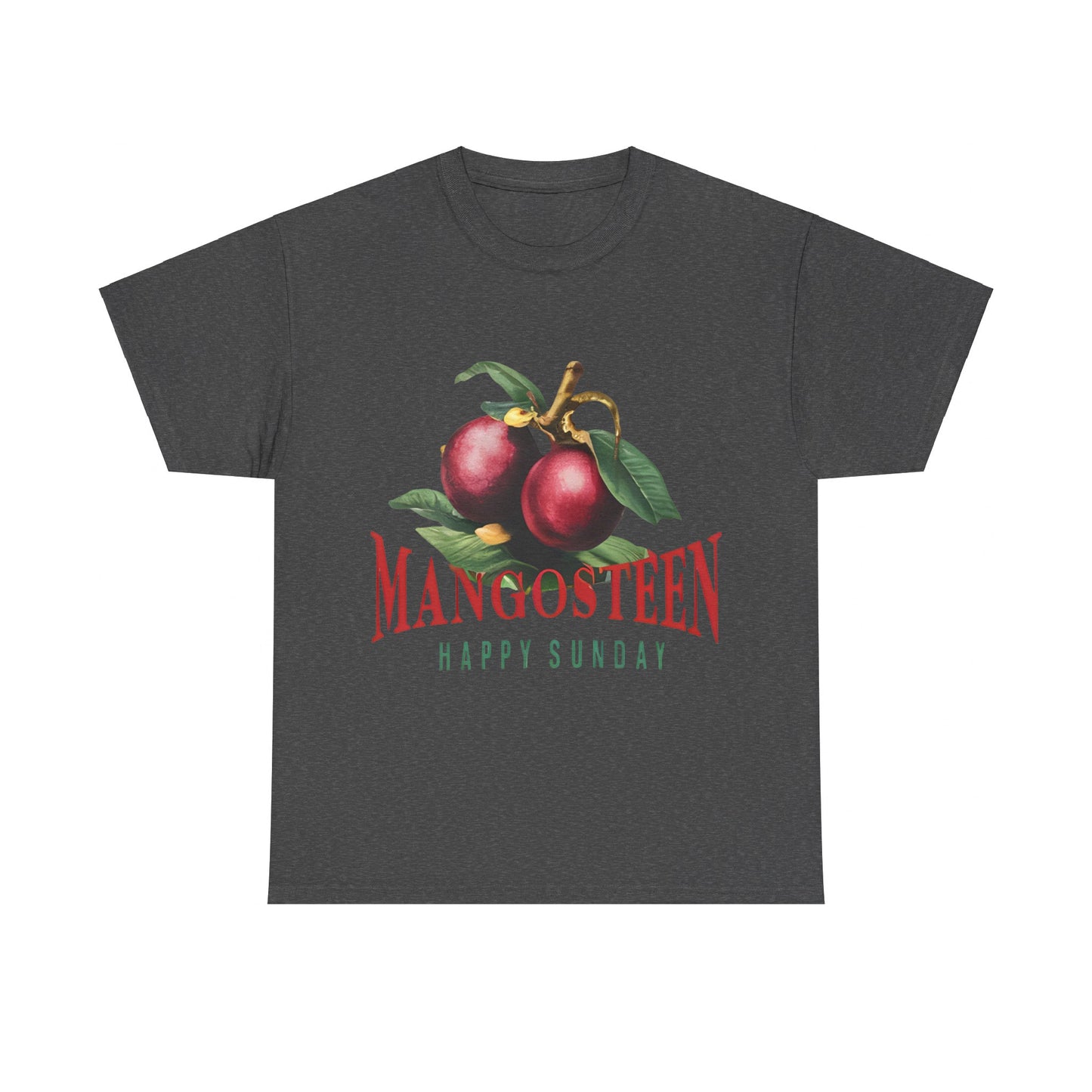 Mangosteen fruit Happy Sunday Unisex Heavy Cotton Tee