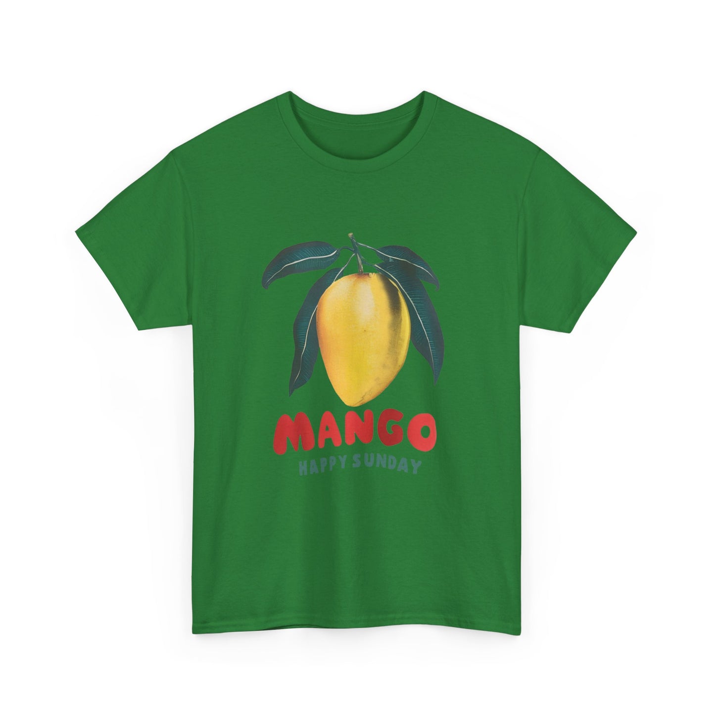 Mango fruit Happy Sunday Unisex Heavy Cotton Tee