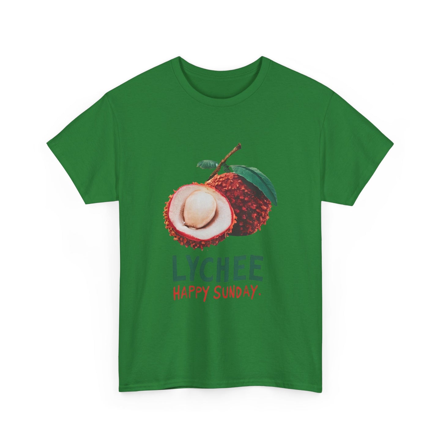 Lychee fruit Happy Sunday Unisex Heavy Cotton Tee