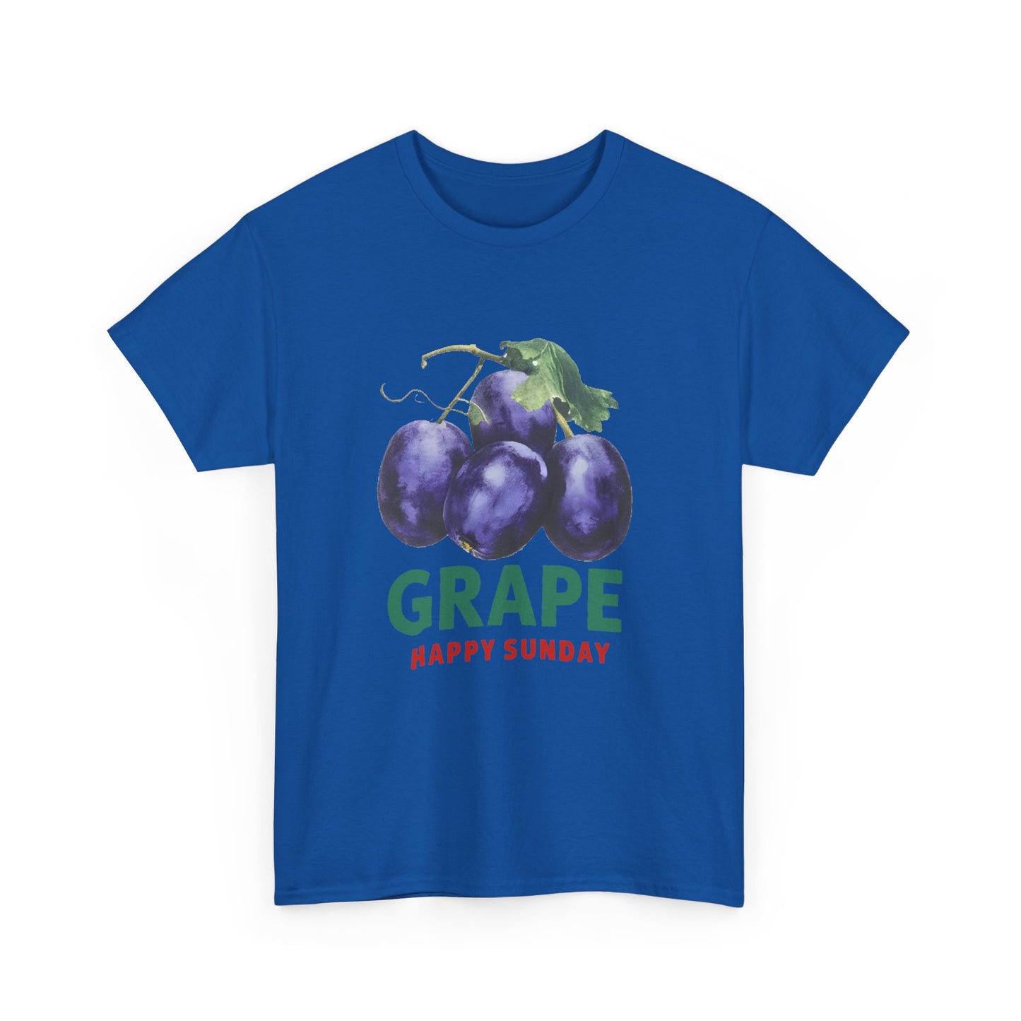 Grape fruit Happy Sunday Unisex Heavy Cotton Tee