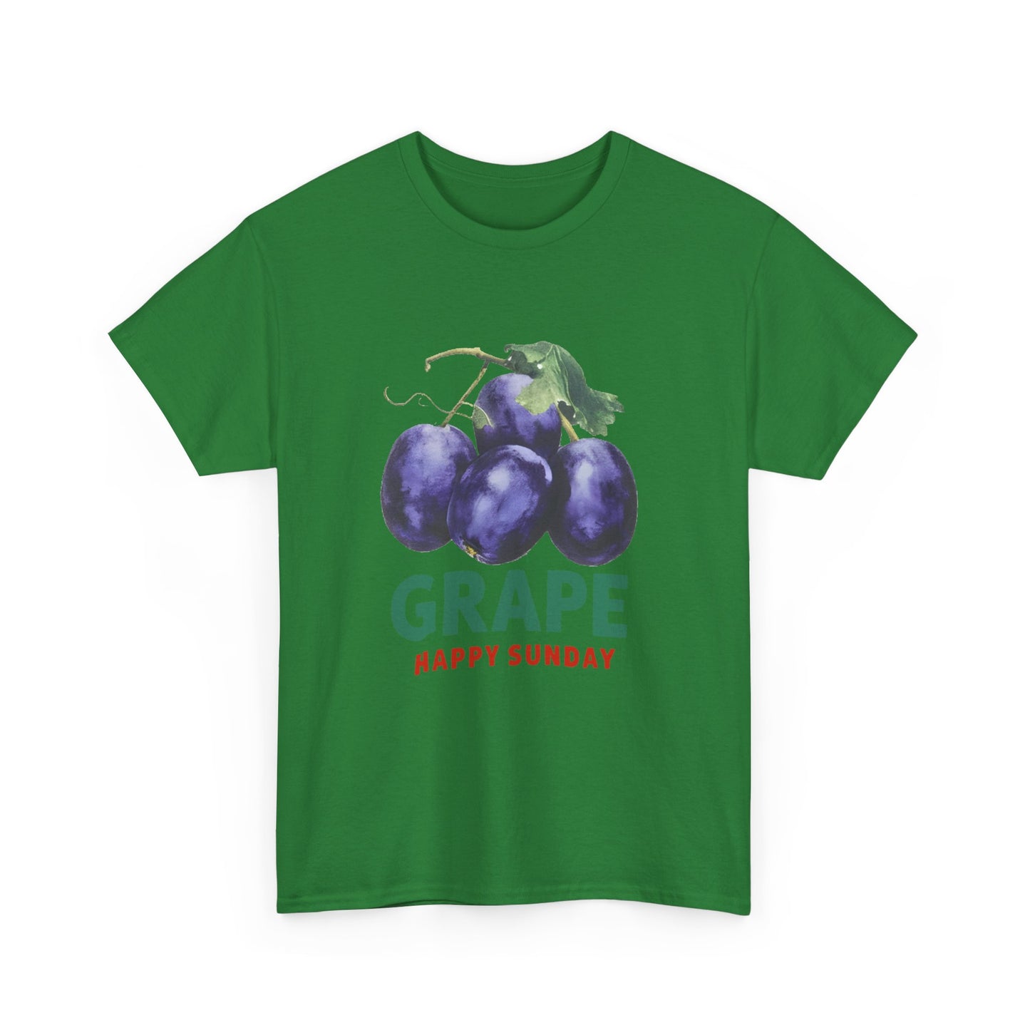 Grape fruit Happy Sunday Unisex Heavy Cotton Tee