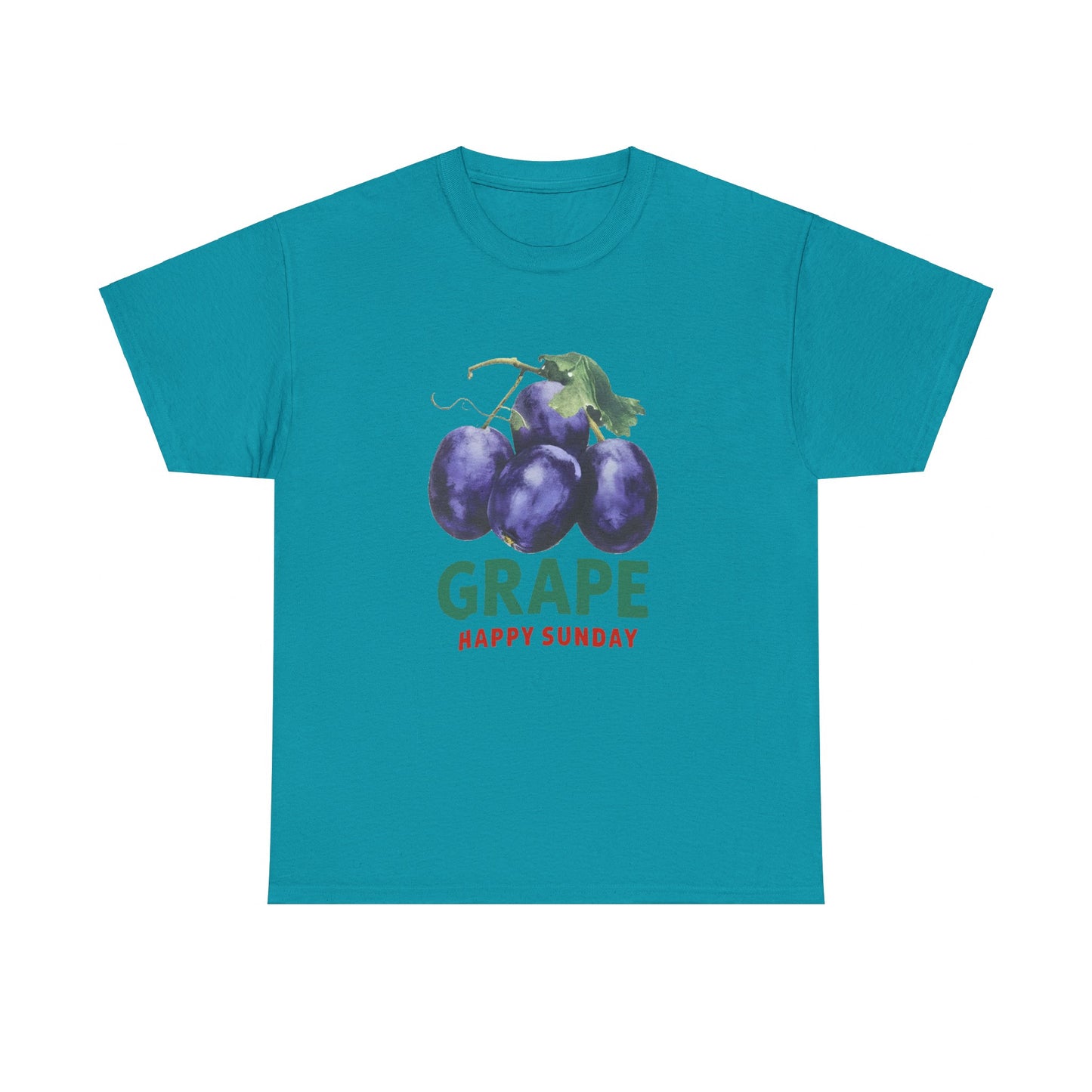 Grape fruit Happy Sunday Unisex Heavy Cotton Tee