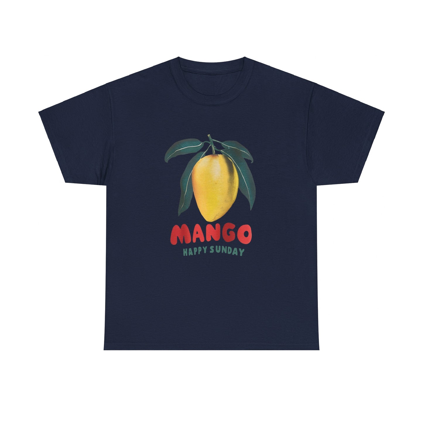 Mango fruit Happy Sunday Unisex Heavy Cotton Tee