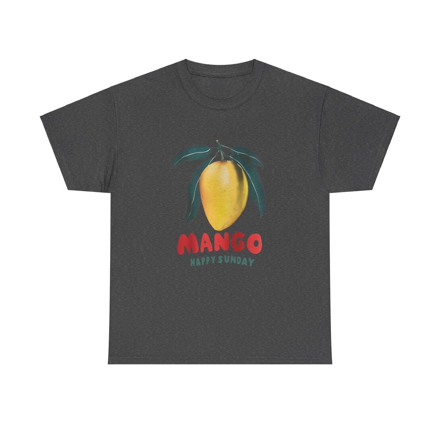 Mango fruit Happy Sunday Unisex Heavy Cotton Tee