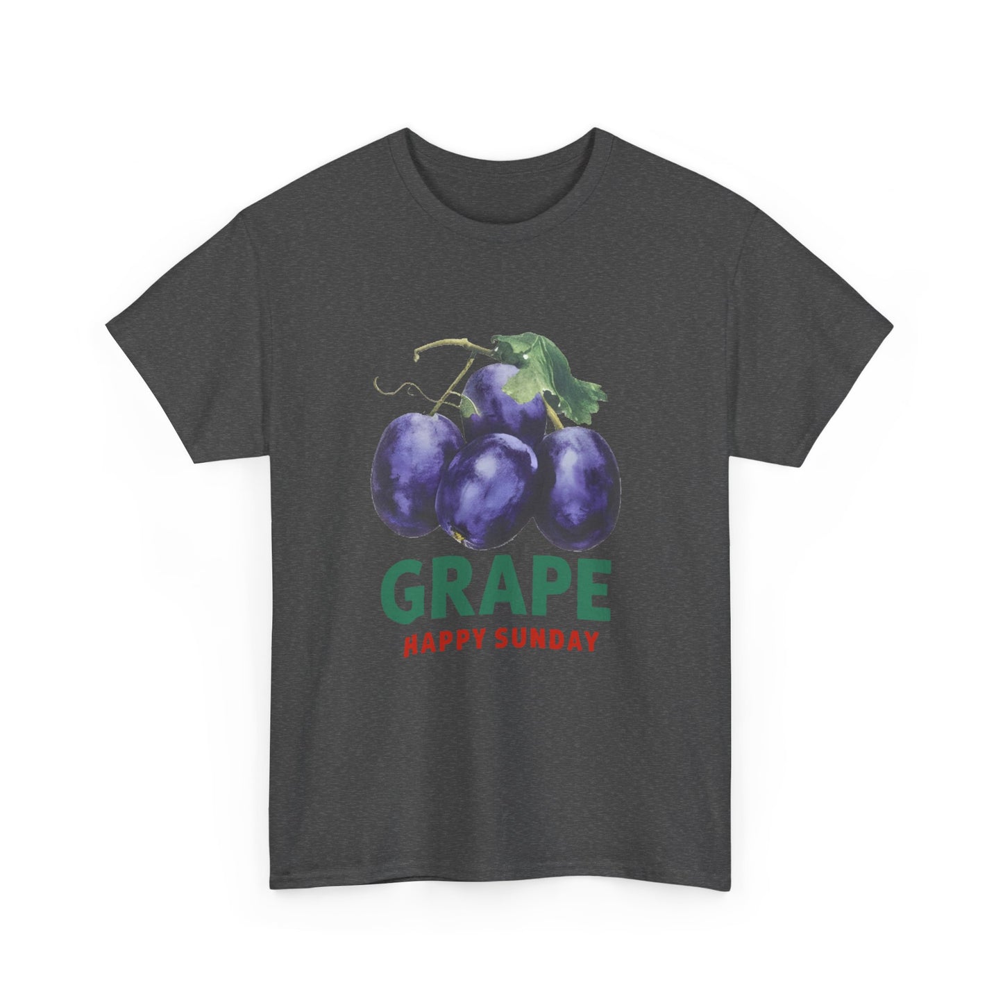 Grape fruit Happy Sunday Unisex Heavy Cotton Tee