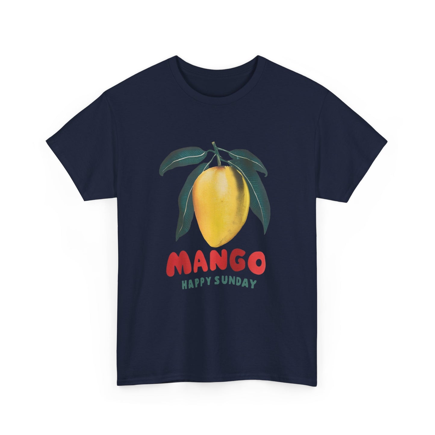 Mango fruit Happy Sunday Unisex Heavy Cotton Tee