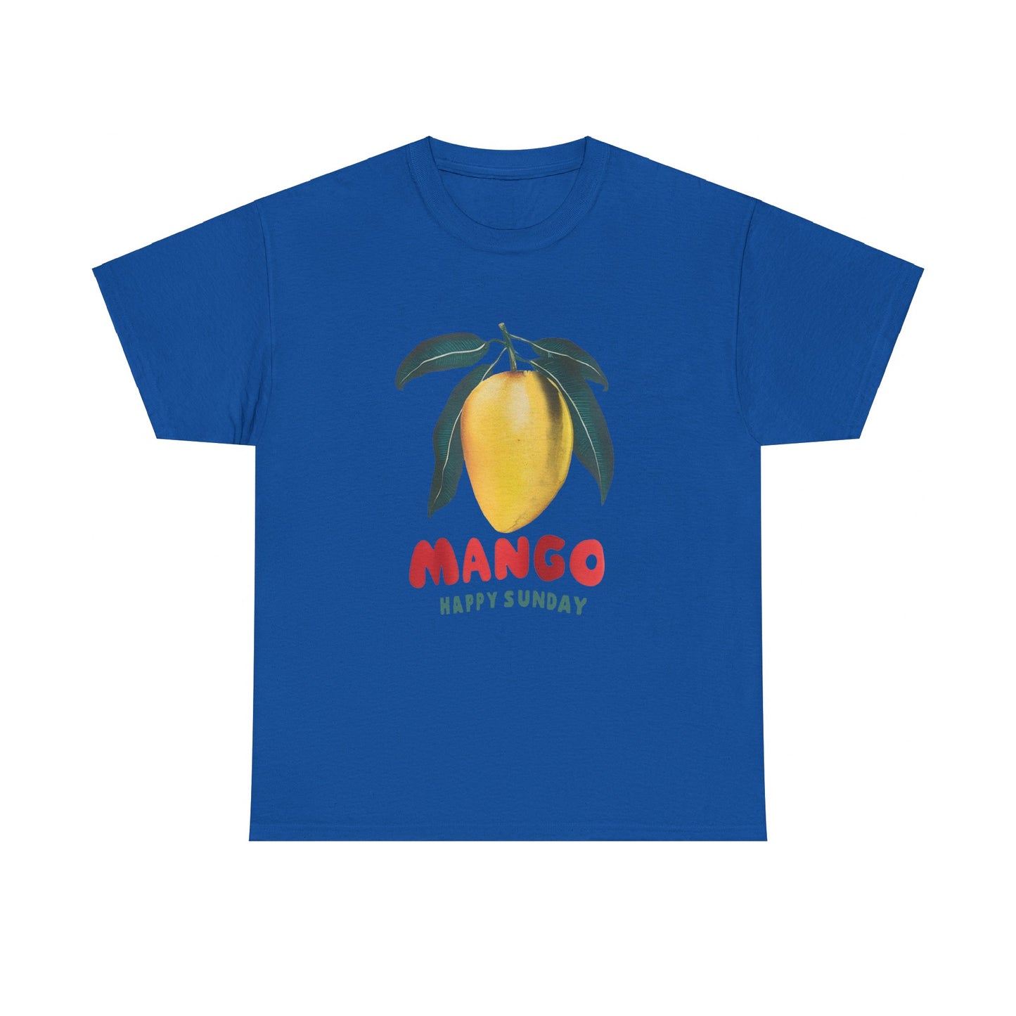 Mango fruit Happy Sunday Unisex Heavy Cotton Tee