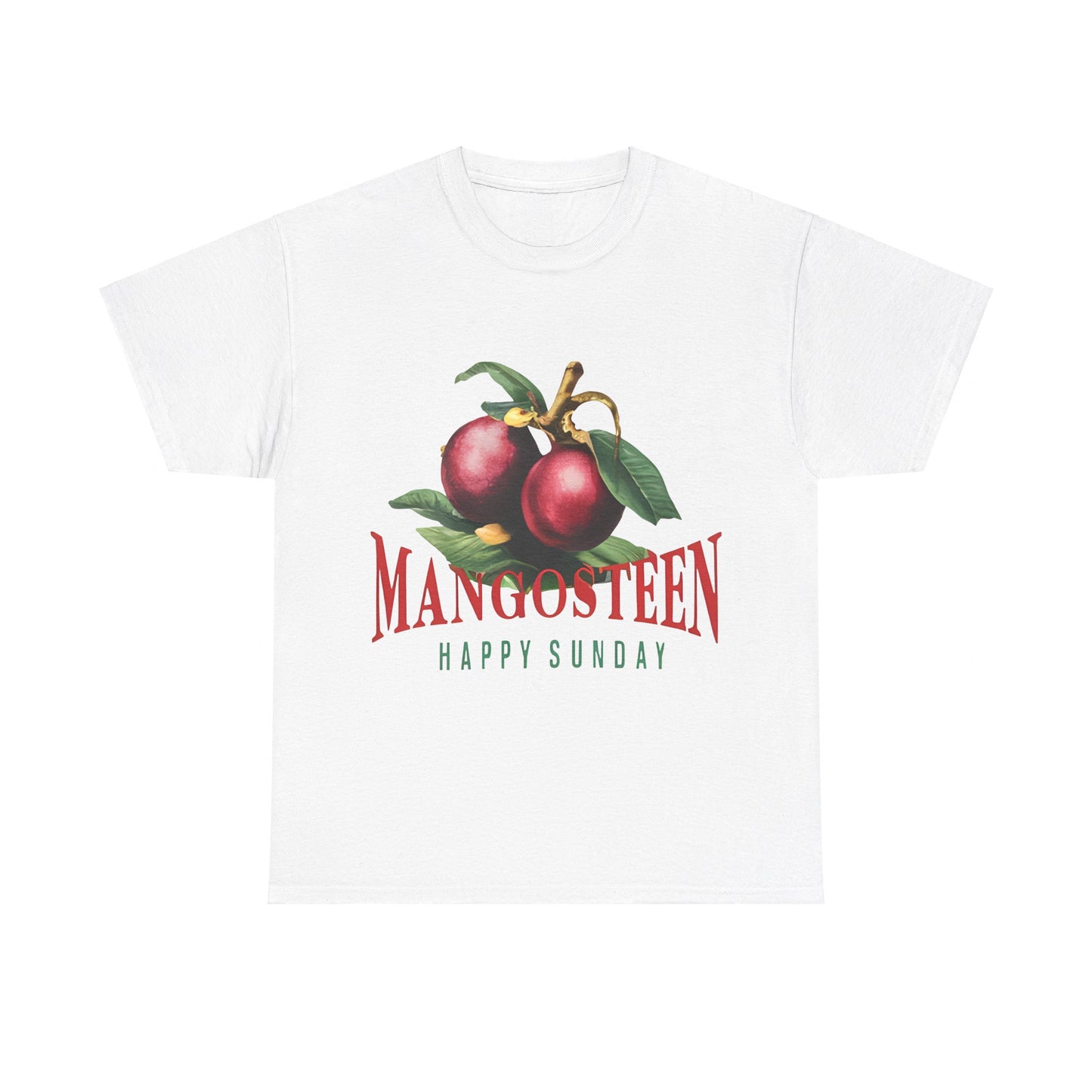 Mangosteen fruit Happy Sunday Unisex Heavy Cotton Tee