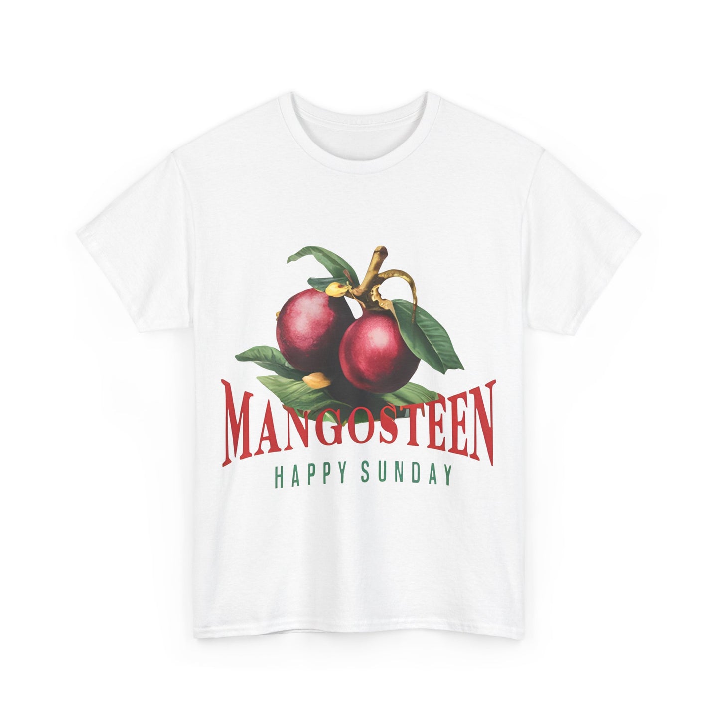 Mangosteen fruit Happy Sunday Unisex Heavy Cotton Tee