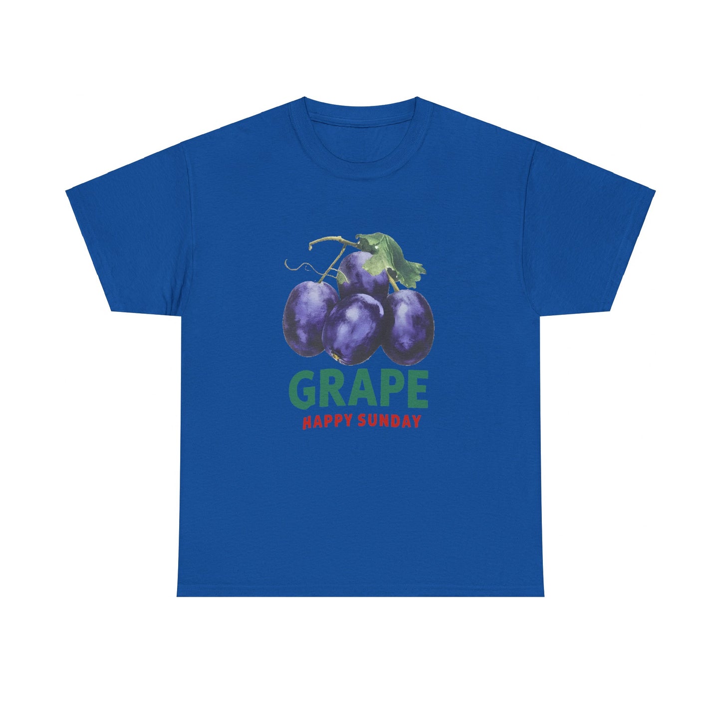 Grape fruit Happy Sunday Unisex Heavy Cotton Tee