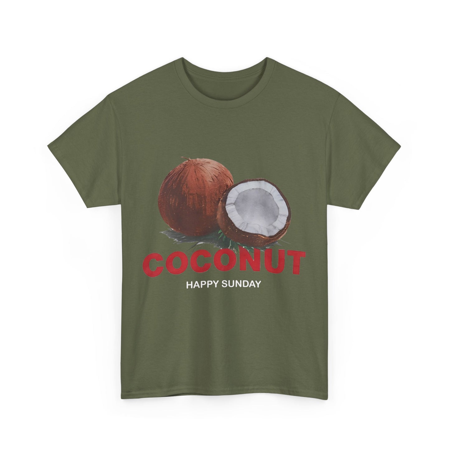 Coconut fruit unisex t shirt fashion oversize form