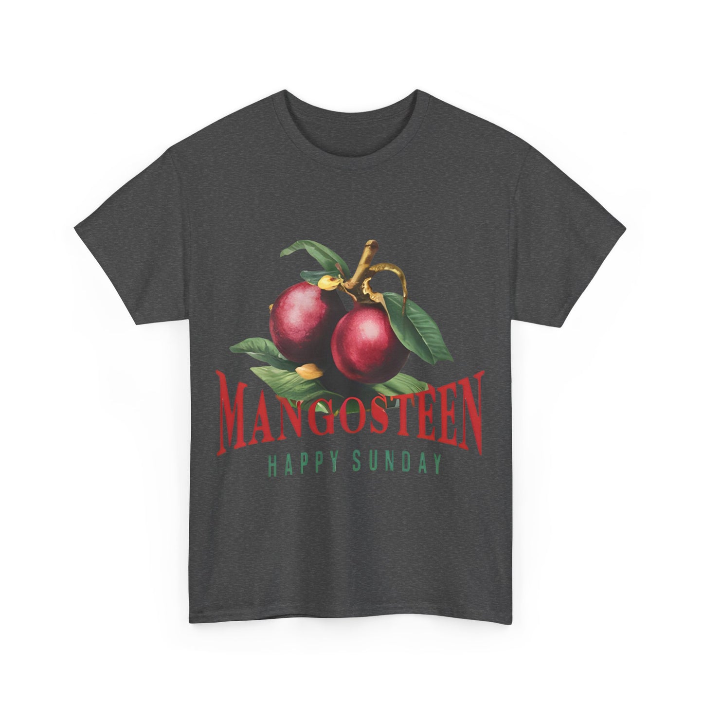 Mangosteen fruit Happy Sunday Unisex Heavy Cotton Tee