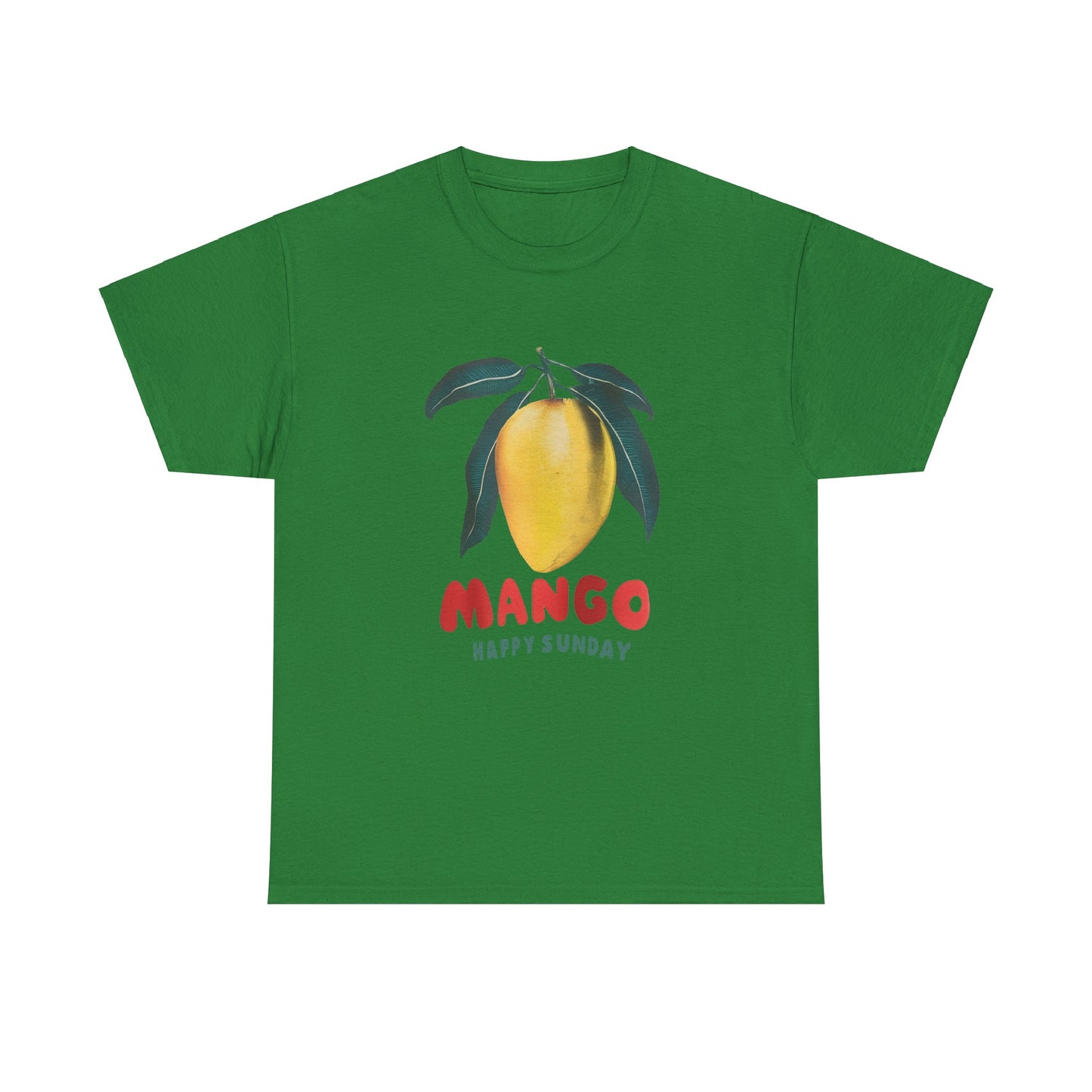 Mango fruit Happy Sunday Unisex Heavy Cotton Tee