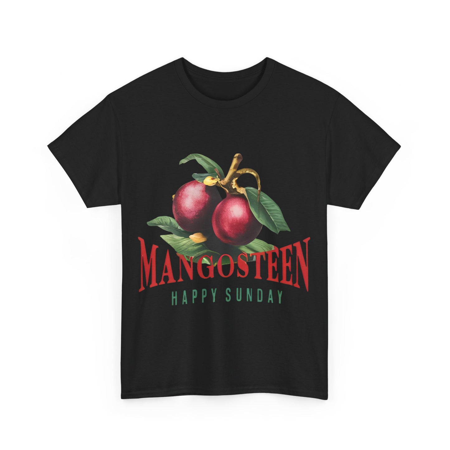 Mangosteen fruit Happy Sunday Unisex Heavy Cotton Tee